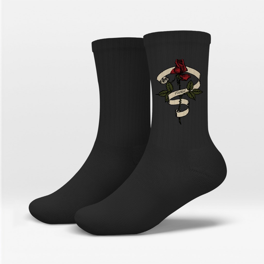 Socken Faithful Rose