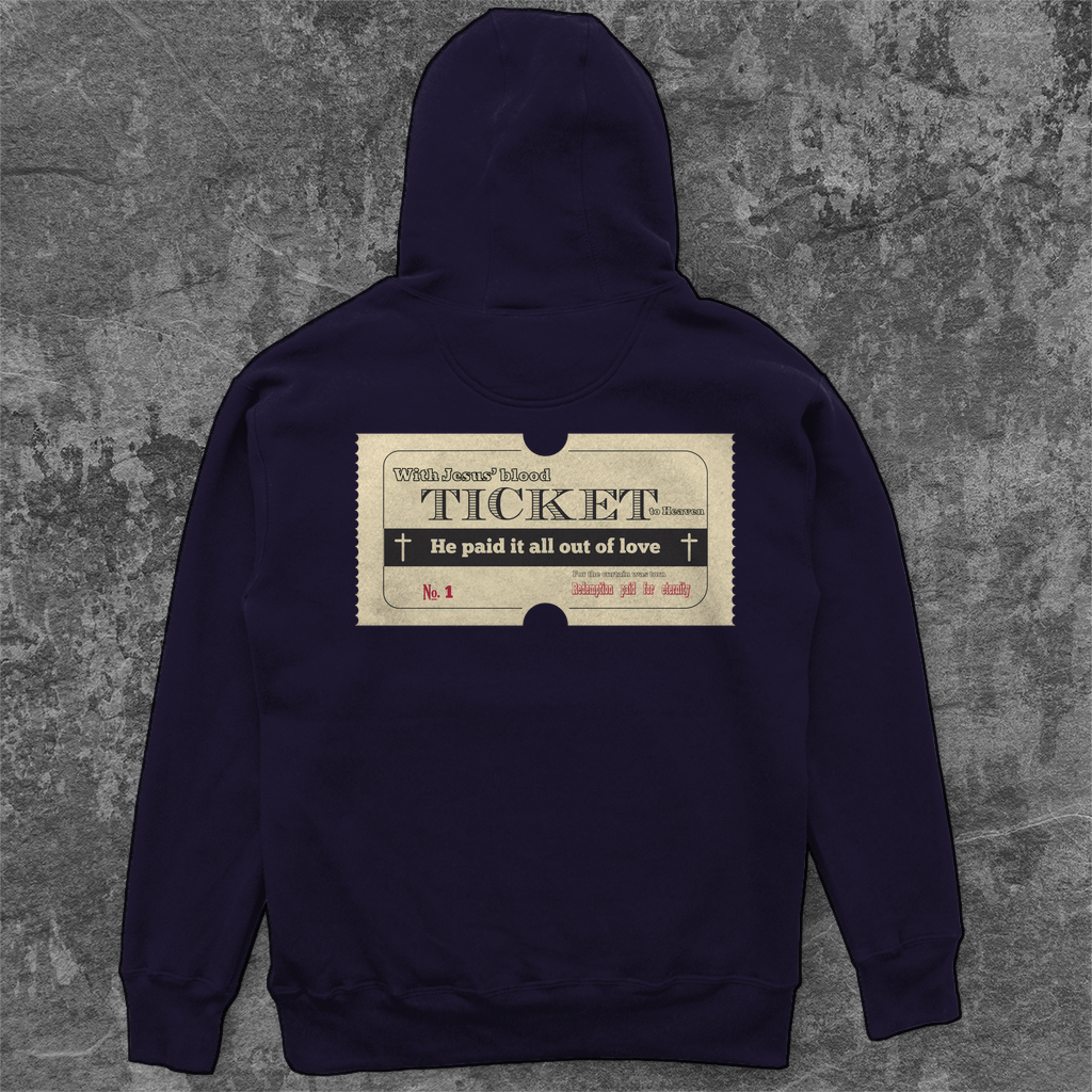 Unisex Oversize Hoodie Jesus' Blood Ticket
