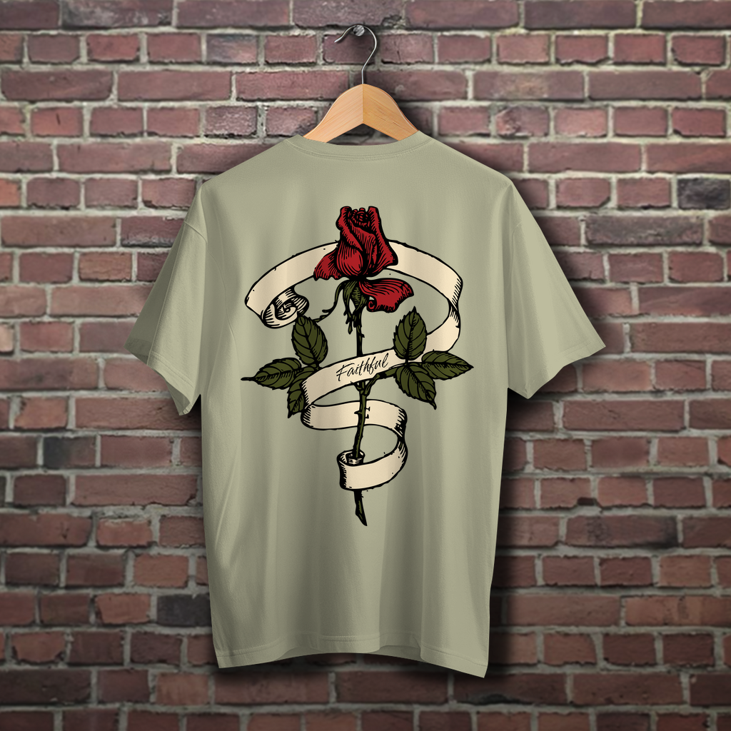 Oversize T-Shirt Faithful Rose