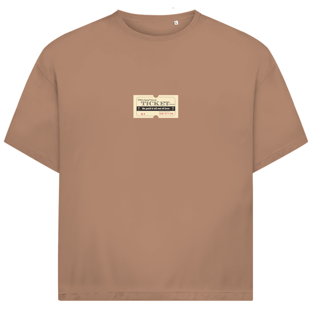 Jack and Jones Oversize T-Shirt Jesus' Blood Ticket