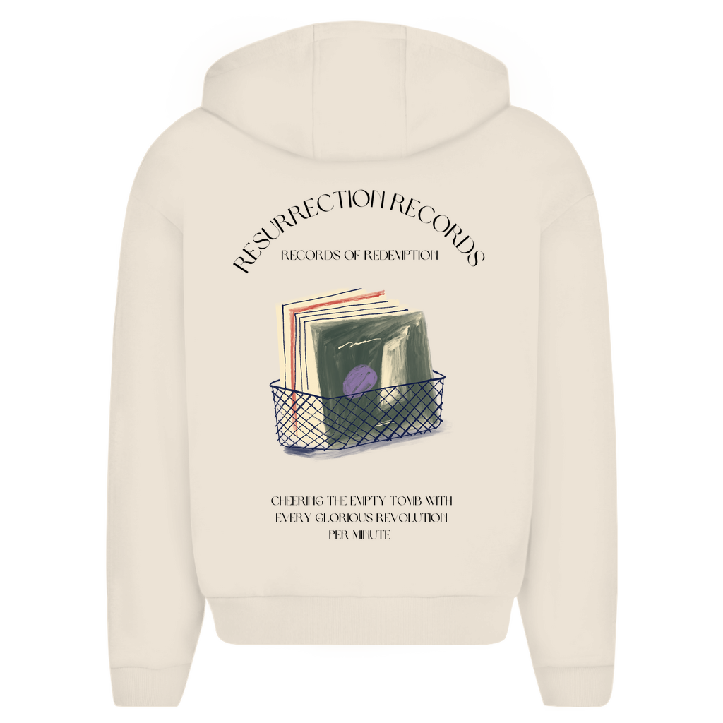 Herren Oversize Zipper Hoodie Resurrection Records