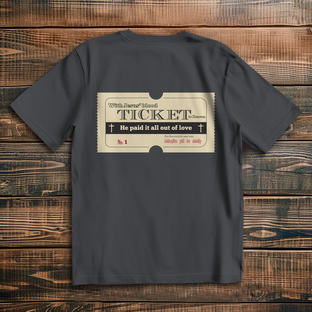 Oversize T-Shirt Jesus' Blood Ticket