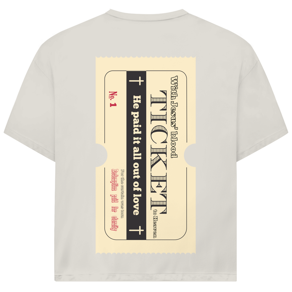 Jack and Jones Oversize T-Shirt Jesus' Blood Ticket