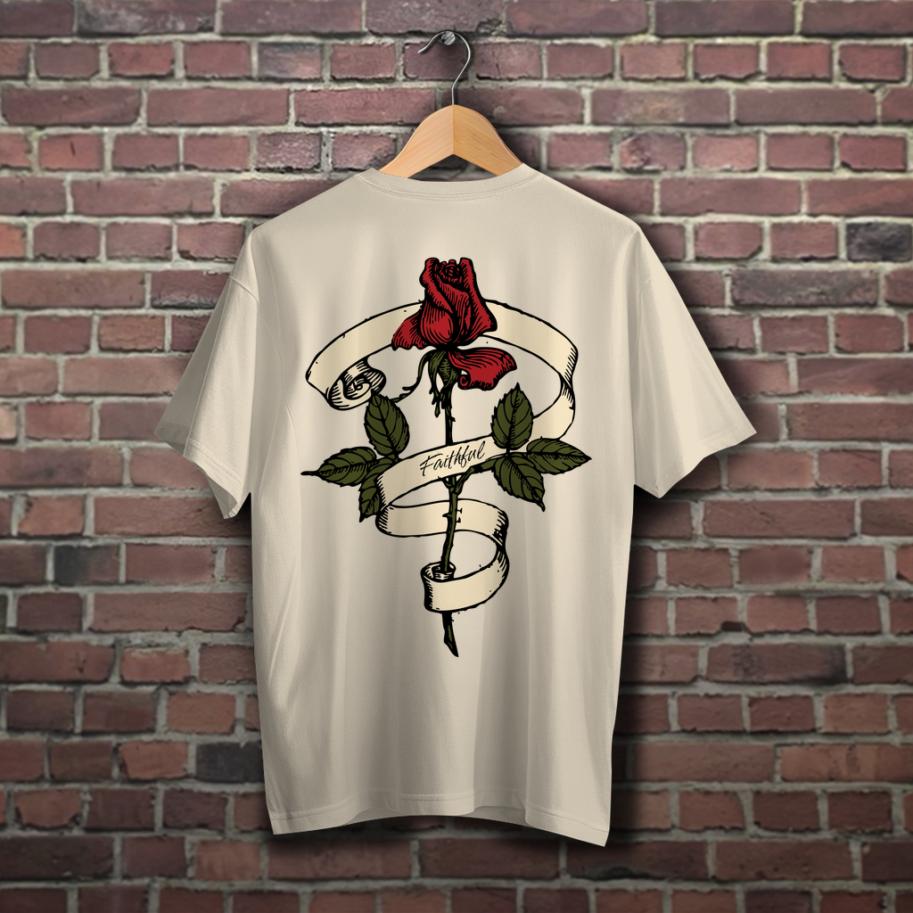 Oversize T-Shirt Faithful Rose