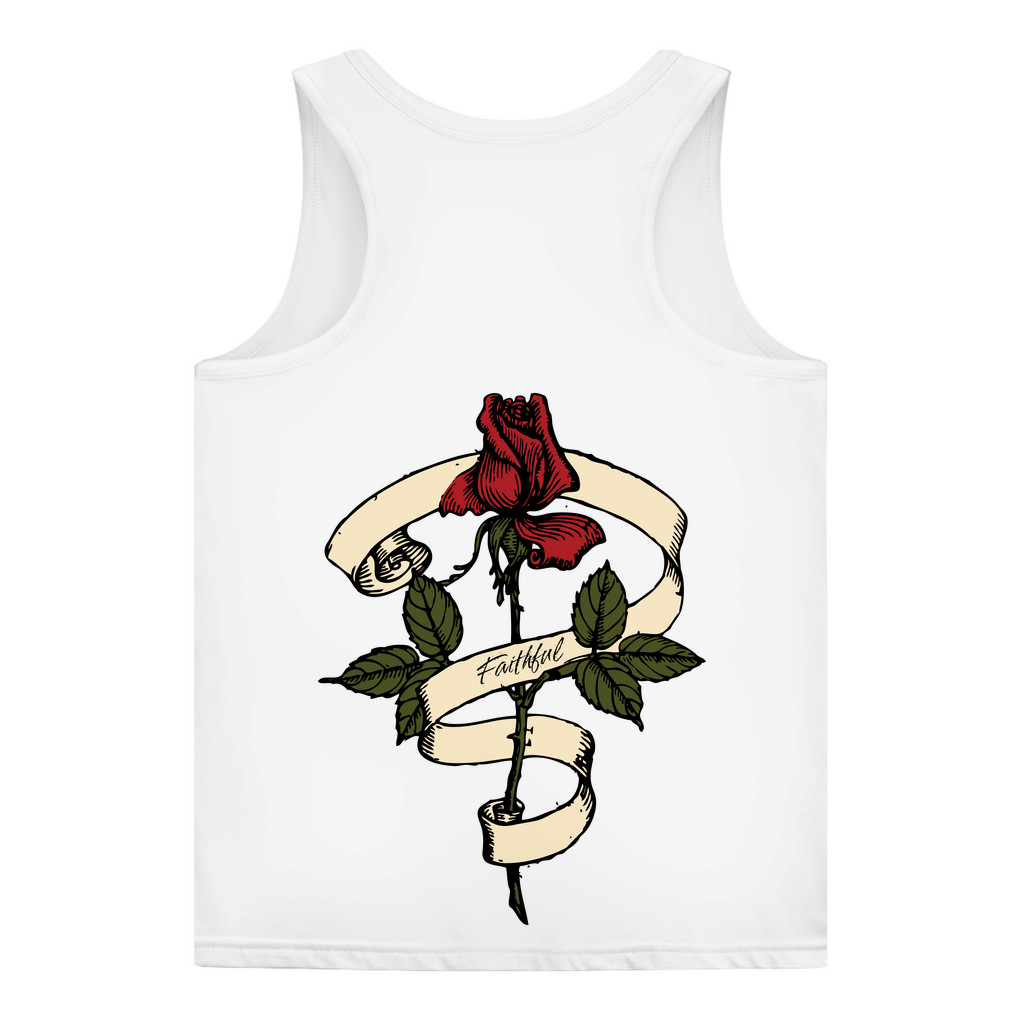 Damen Basic Tank Top Faithful Rose