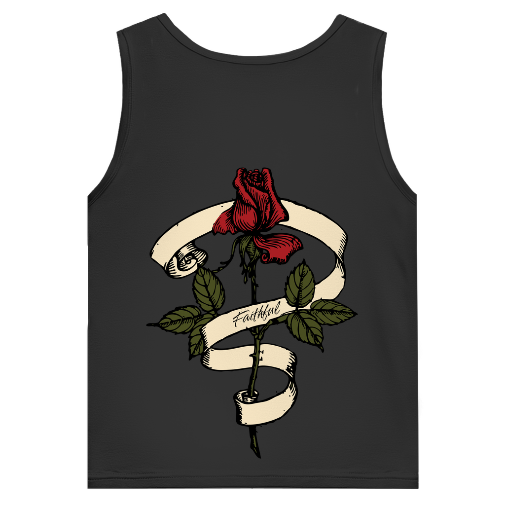 Herren Basic Tank Top Faithful Rose