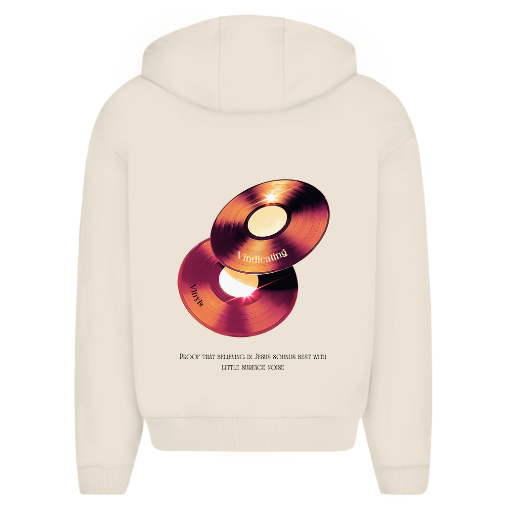 Herren Oversize Zipper Hoodie Vindicating Vinyls