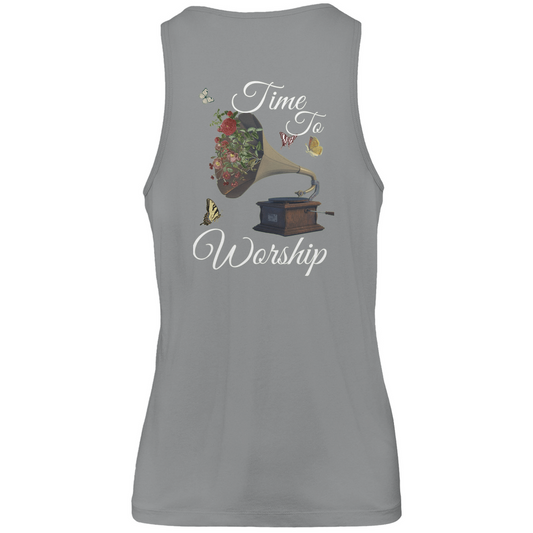 Herren Premium Tank Top Time To worship