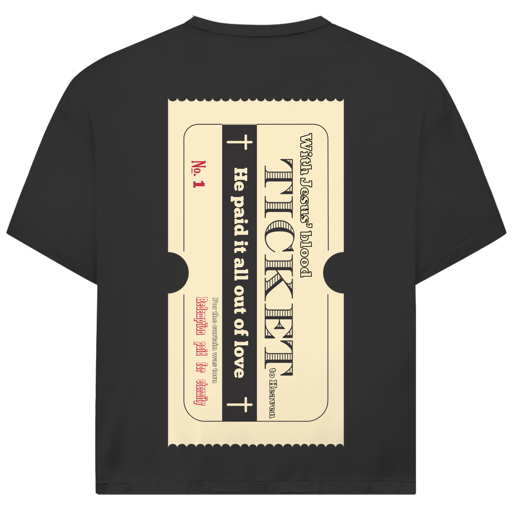 Jack and Jones Oversize T-Shirt Jesus' Blood Ticket