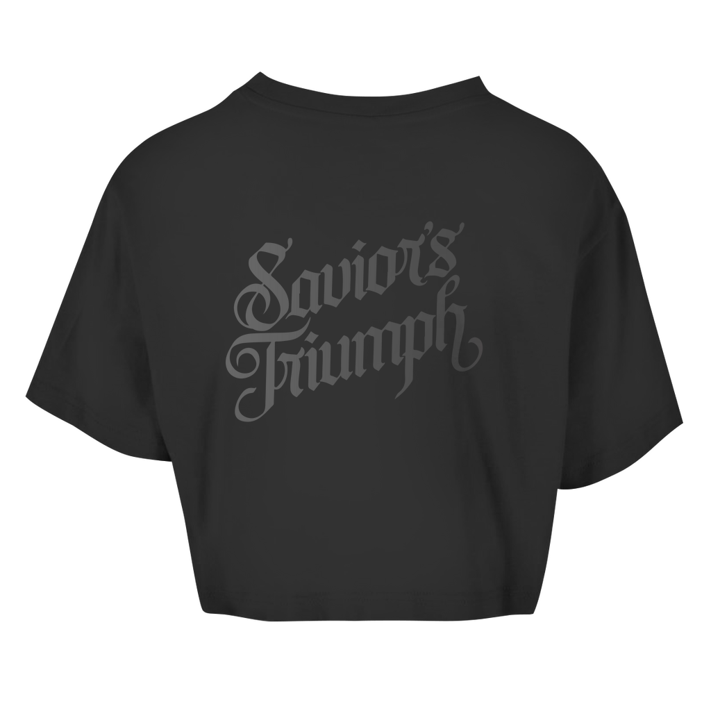 Damen Oversize Crop Top Saviors triumph