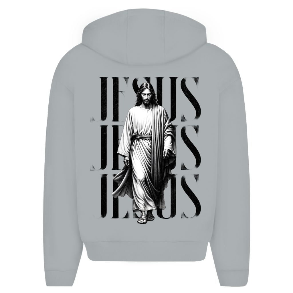 Herren Oversize Zipper Hoodie 3xJESUS