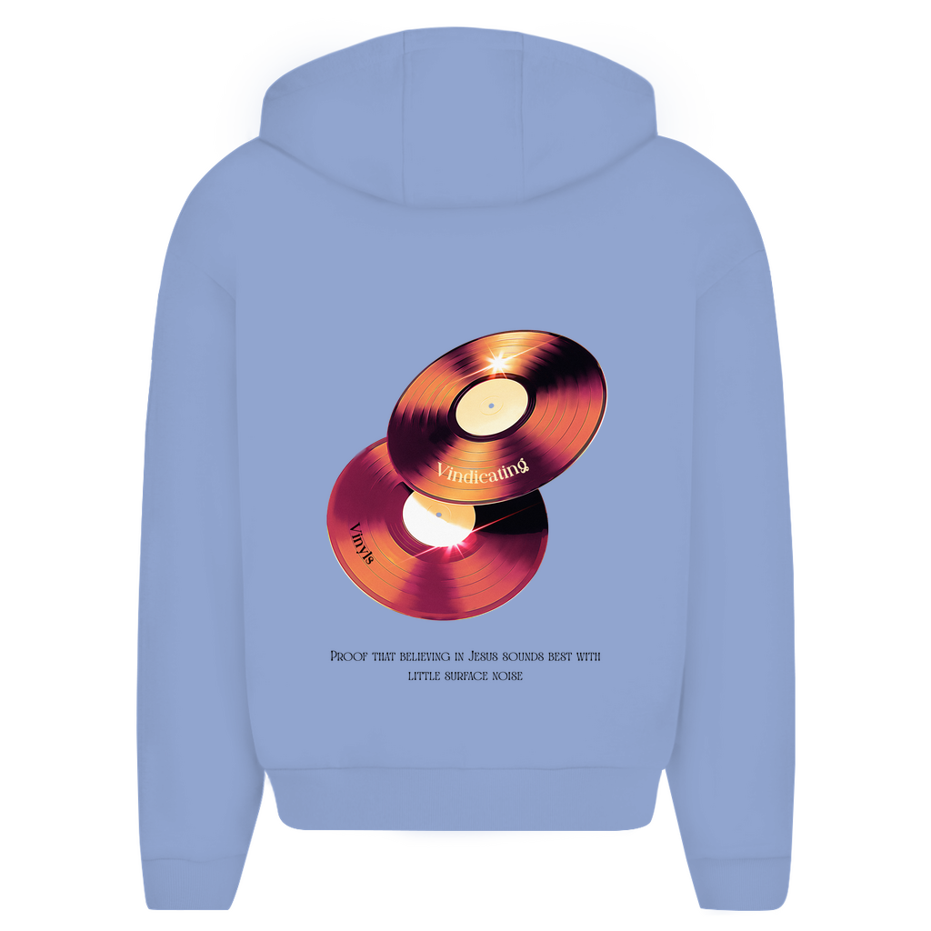 Herren Oversize Zipper Hoodie Vindicating Vinyls