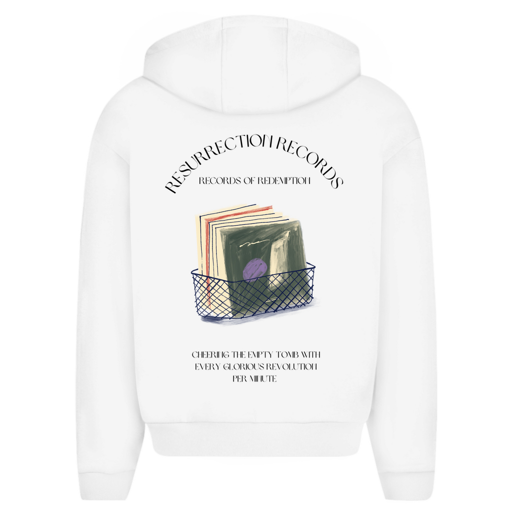 Herren Oversize Zipper Hoodie Resurrection Records