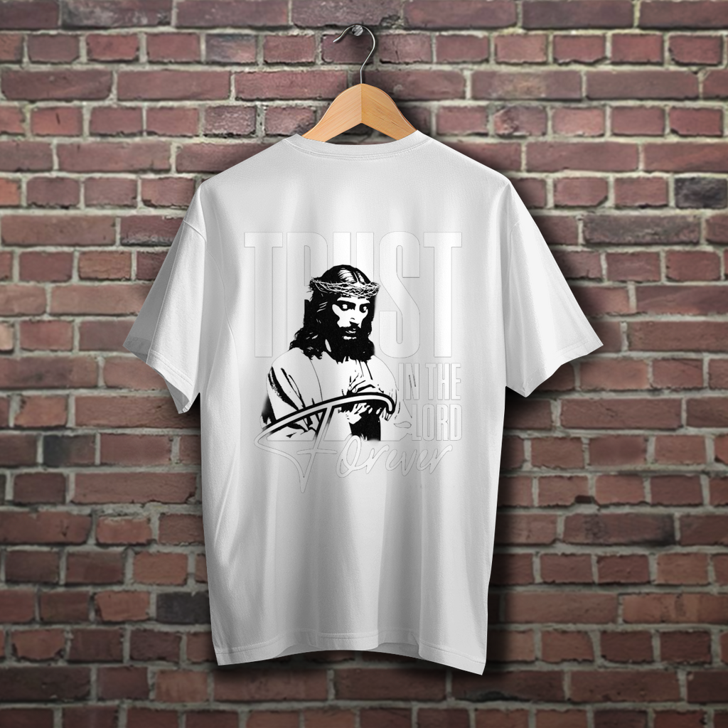 Oversize T-Shirt Trust in the Lord forever