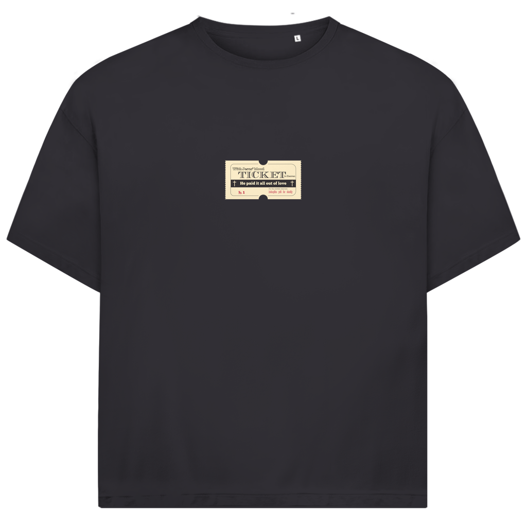 Jack and Jones Oversize T-Shirt Jesus' Blood Ticket