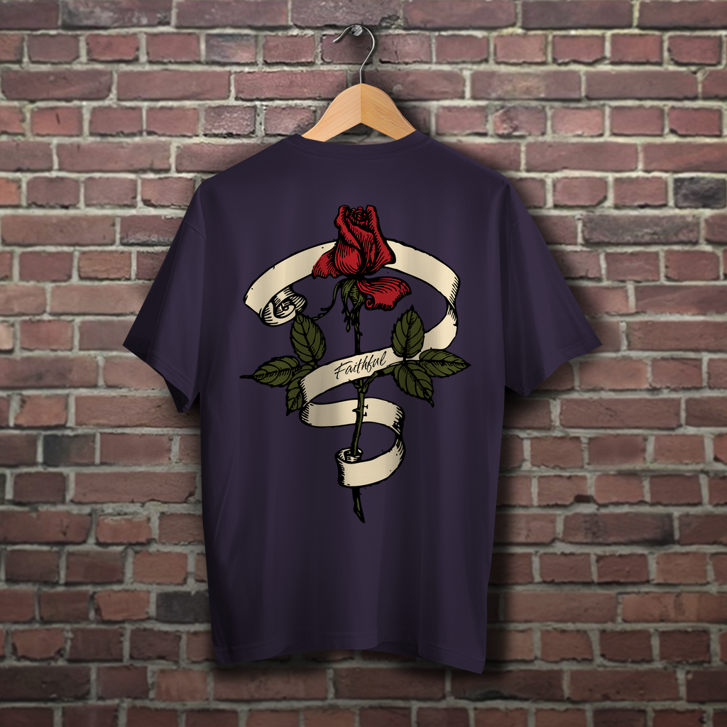 Oversize T-Shirt Faithful Rose