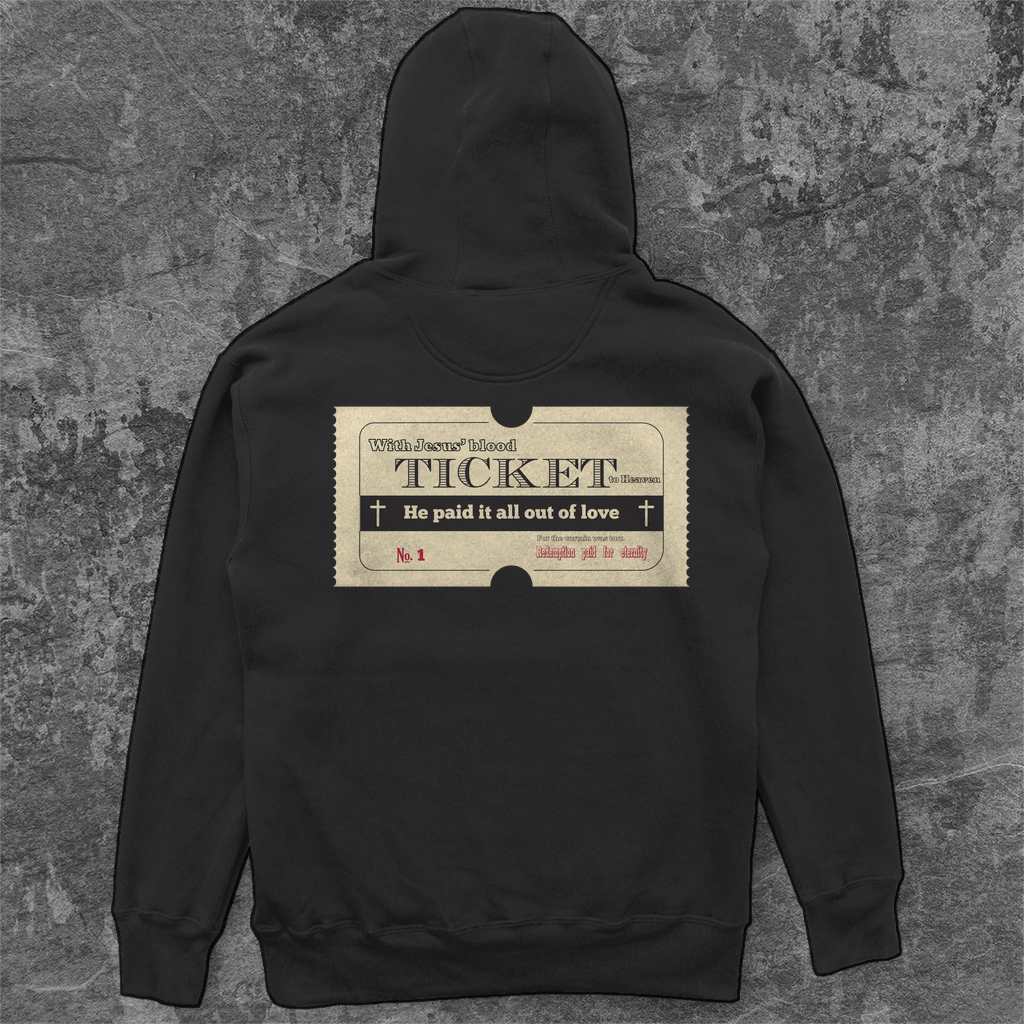 Unisex Oversize Hoodie Jesus' Blood Ticket