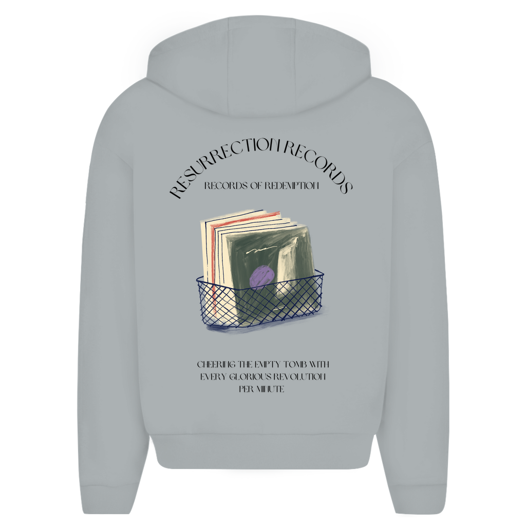 Herren Oversize Zipper Hoodie Resurrection Records