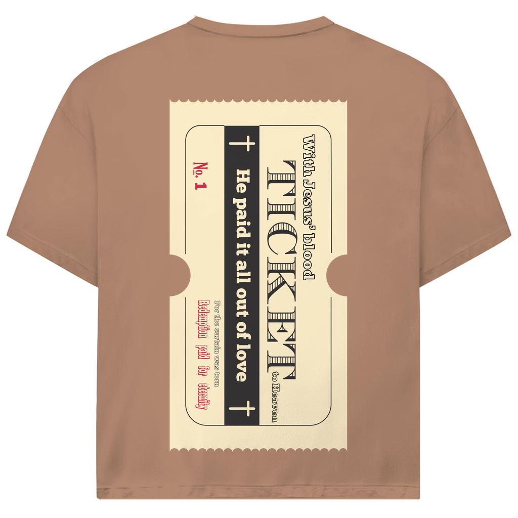 Jack and Jones Oversize T-Shirt Jesus' Blood Ticket