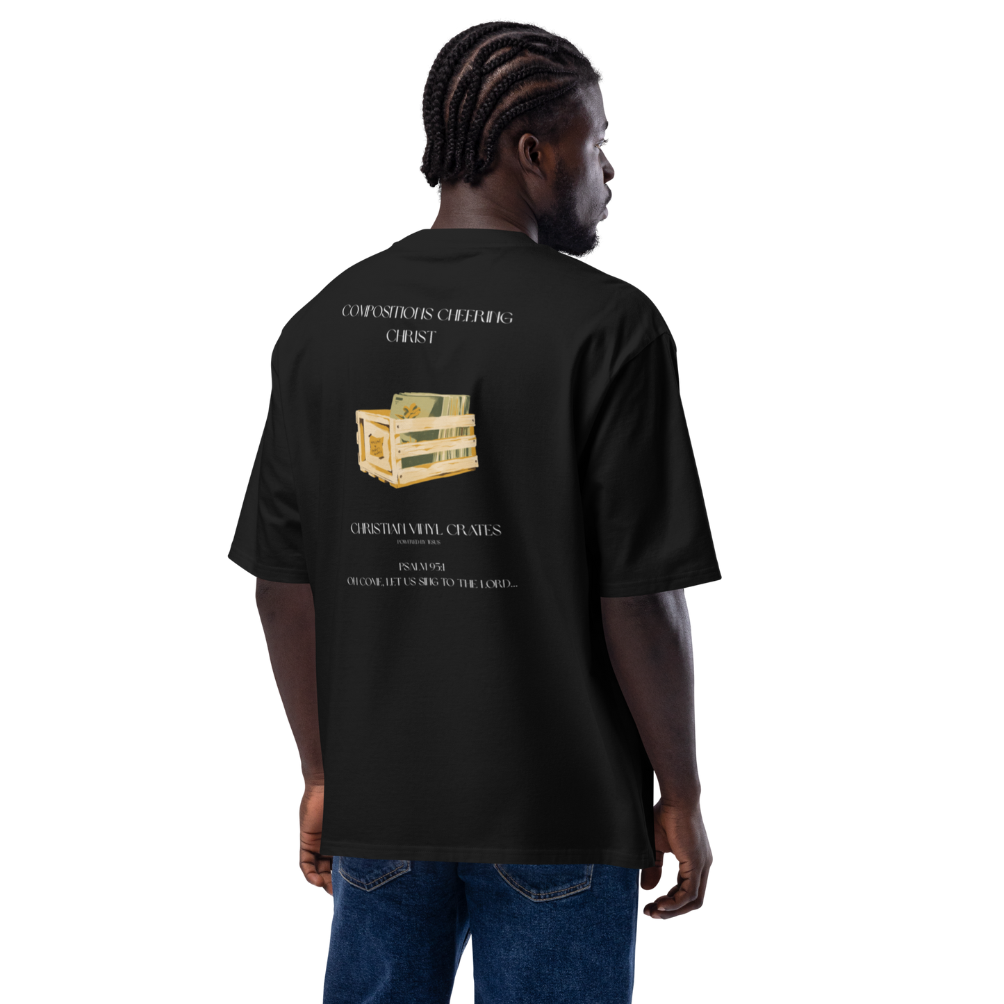 ChristianCrates - Backprint Oversized heavyweight t-shirt