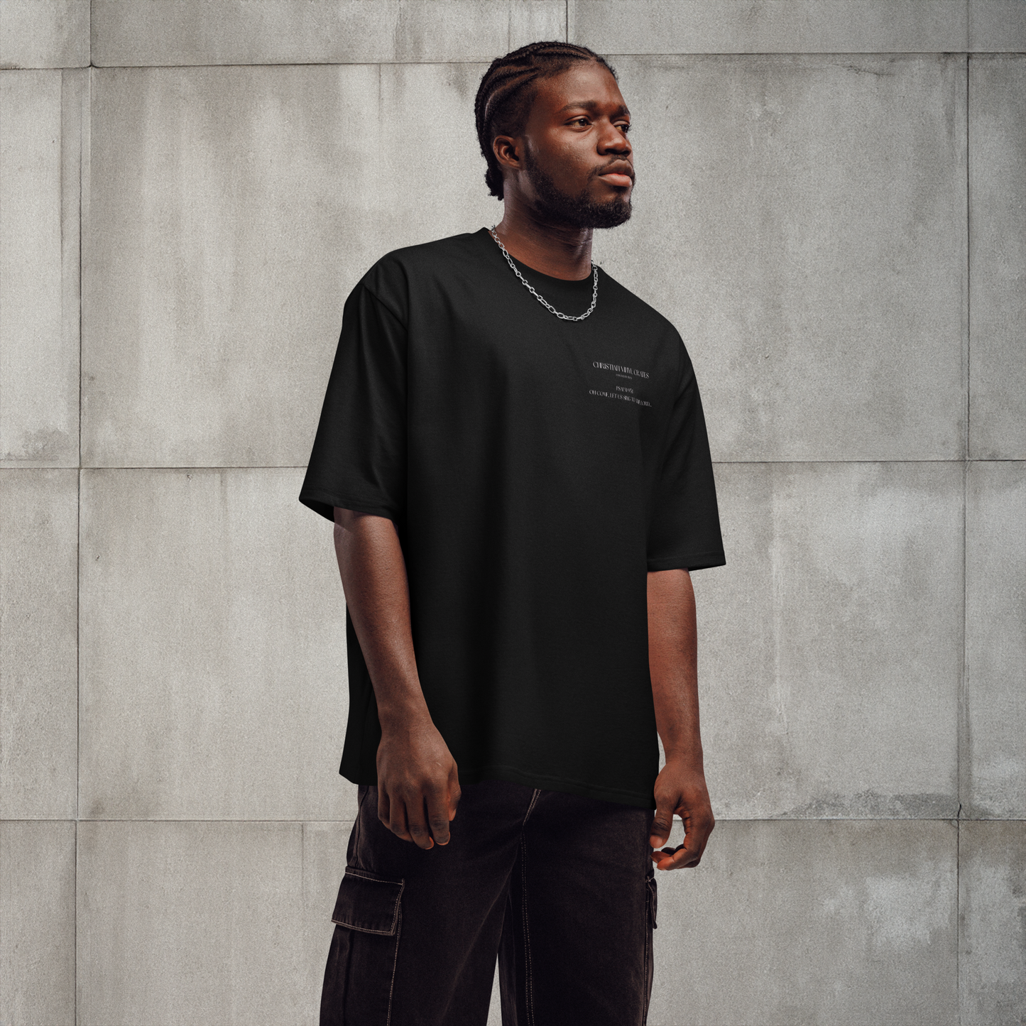 ChristianCrates - Backprint Oversized heavyweight t-shirt